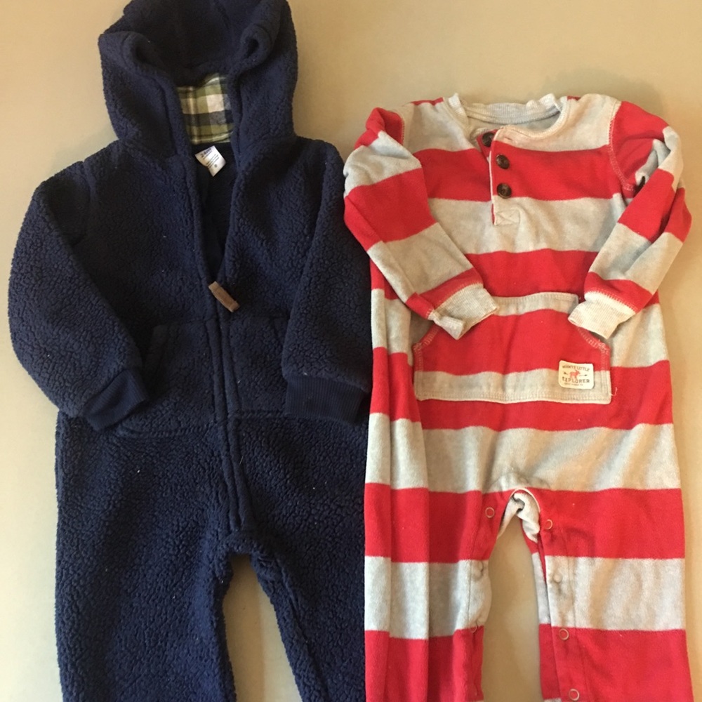 Boys 24 month one piece fleece  lot